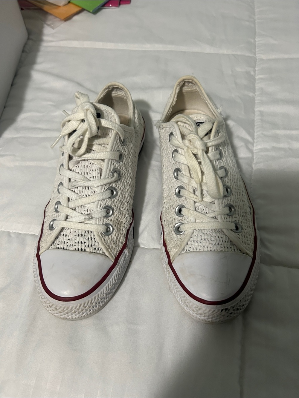 Converse Women's Low-Top Canvas Sneakers in white
